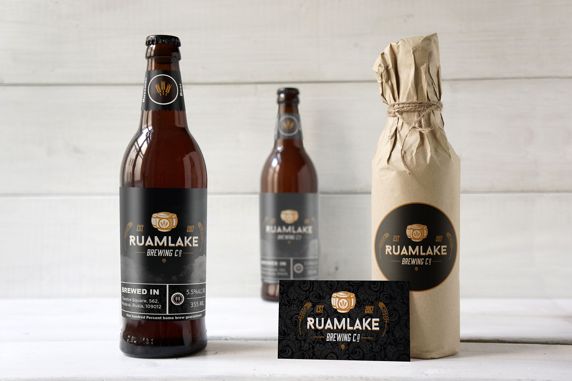 Ruamlake beer branding