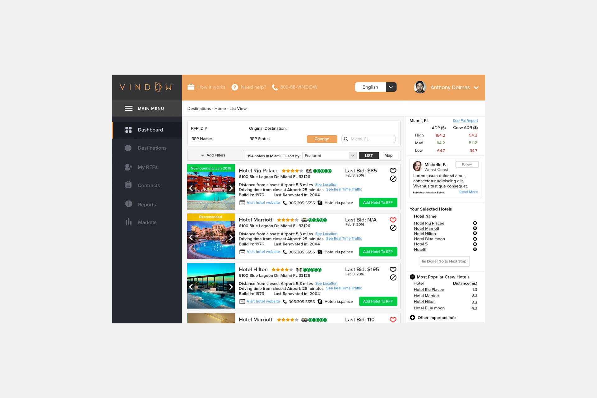 dashboard design